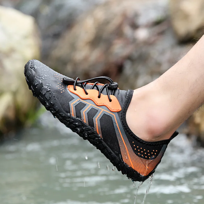 الصيف أحذية ماء الرجال صنادل شاطئ المنبع أكوا أحذية رجل سريعة الجافة نهر البحر النعال الغوص السباحة الجوارب تنيس Masculino