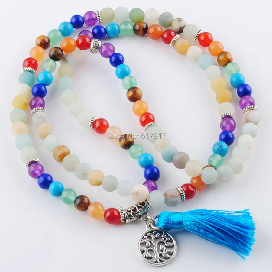 Reiki Natural 7 Chakra Multi layer Charms Bracelets For Women Amazon