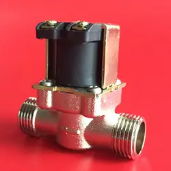 Бесплатная доставка электромагнитный клапан медное гальваническое покрытие 1/2 "Нормально закрытый высокая температура воды 0-120C 12Vdc 220Vac