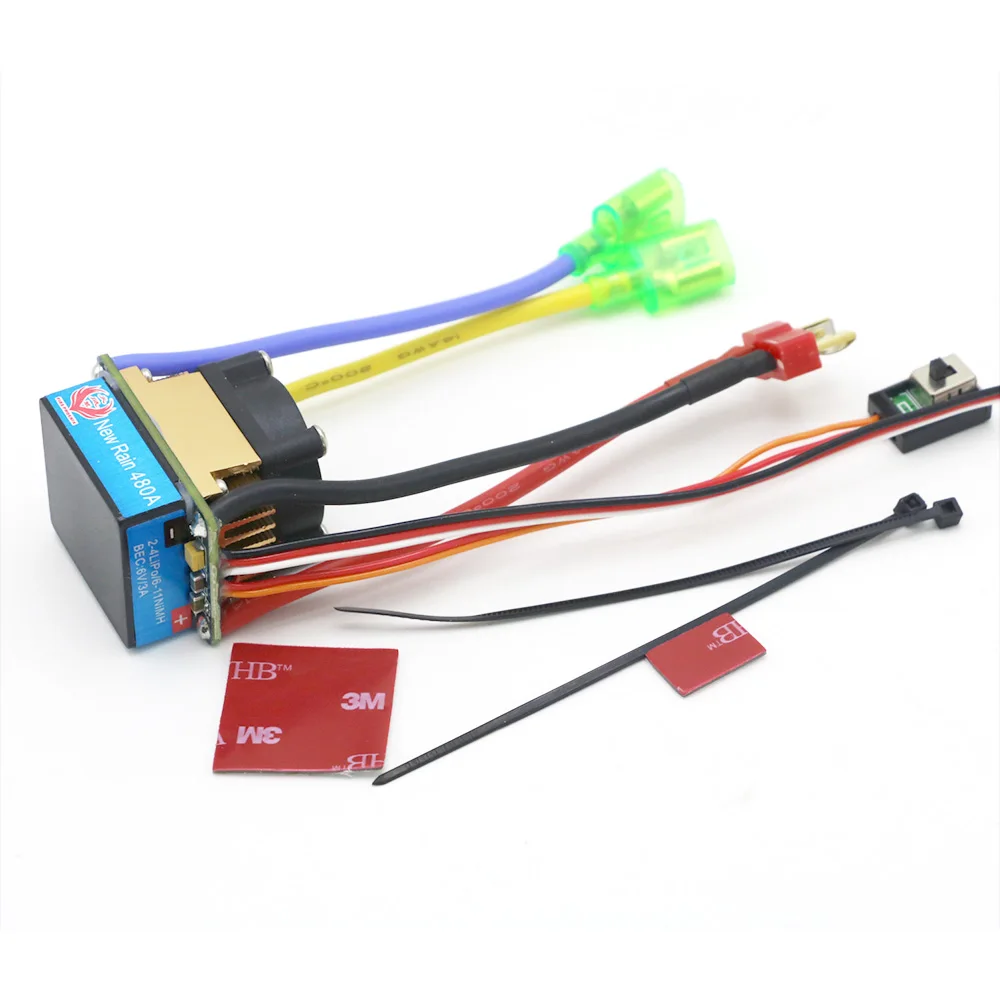 RC ESC 320A 480A почищенный ESC Скорость контроллер с двойным режимом регулятор ленточного тормоза 5V 3A для 1/10 пульт ДУ для дистанционно управляемой машины лодки