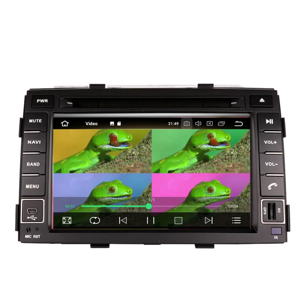 Top Android 7.1/8.0 Car DVD Multimedia Player GPS Navigation For Kia Sorento 2010 2011 2012 Bluetooth Touch Screen Radio FM AM RDS 2