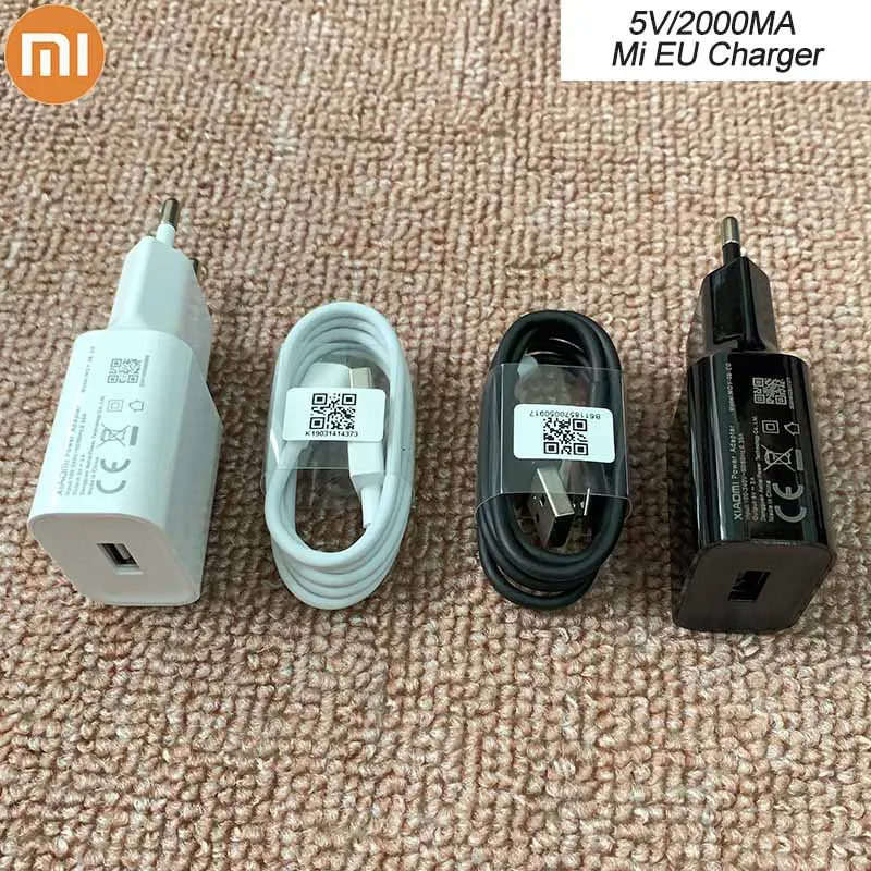 

Original XIAOMI MI USB Charger Adapter 5V/2A EU Micro USB Data Cable For Redmi 4 4X 4A 7 Note 4 4X 5 5A 6 6A 7A S2 S1