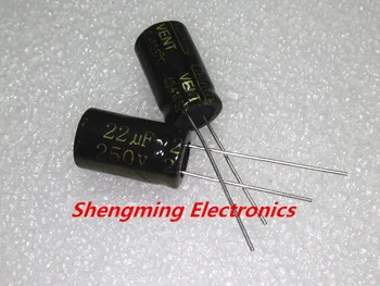 

100pcs 22uF 250V 105 Radial Electrolytic Capacitor 10X17mm 250V22UF