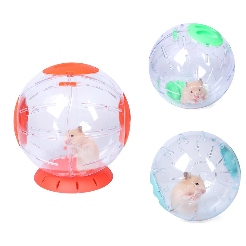 

2019 New Can Connect Pet Run The Ball Home Small Pet Transparent Running Ball/14/16/20cm Jogging Pet Chinchilla Hamster Toy