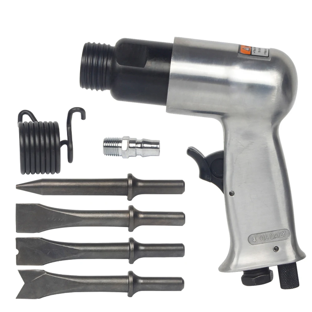 

Professional Handheld Pistol Gas Shovels Air Hammer Small Rust Remover Pneumatic Tools with 4 Chisels