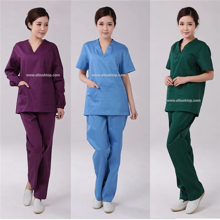 Wholesale 10set uniformes hospital women medical clothing short long