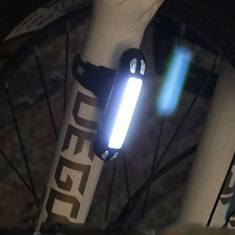 USB Перезаряжаемый светодиодный Предупреждение велосипеда MTB передний задний фонарь#266046