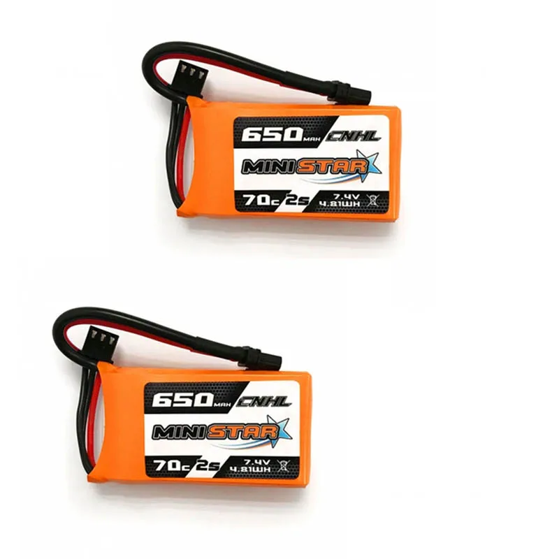 Аккумулятор CNHL MiniStar 650 мАч 1/2/3 шт. 7 4 В 2S 70C Lipo разъем XT30U для радиоуправляемого