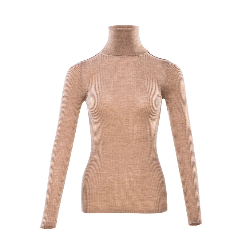 Women Wool Pullover 100%Merino Wool Sweater For