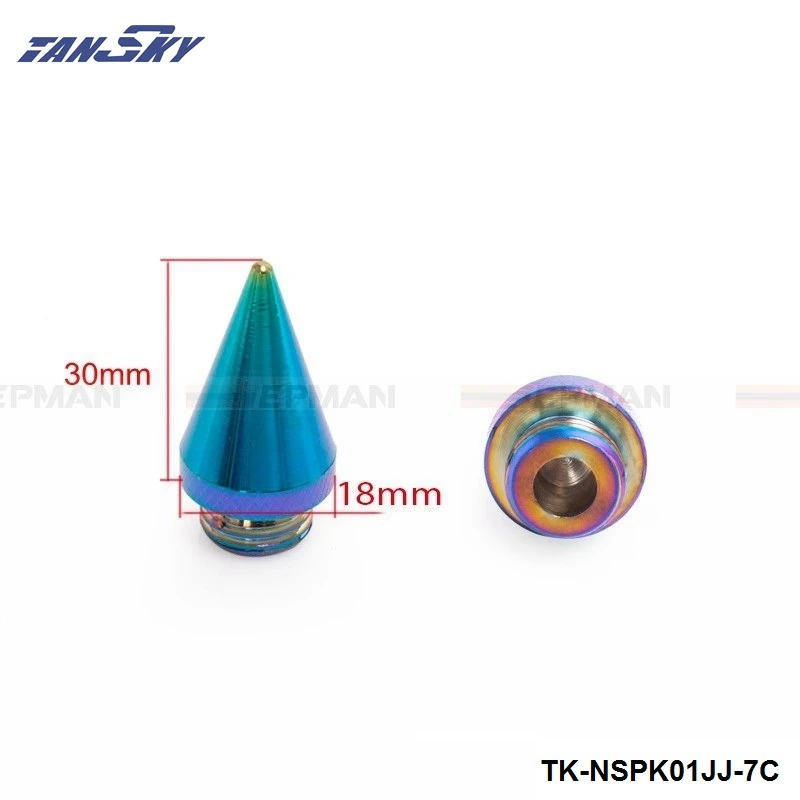 20 шт. neoхром алюминиевый Расширенный тюнер шипы для колес обода рифлёные гайки jdm Гоночный TK-NSPK01JJ-7C