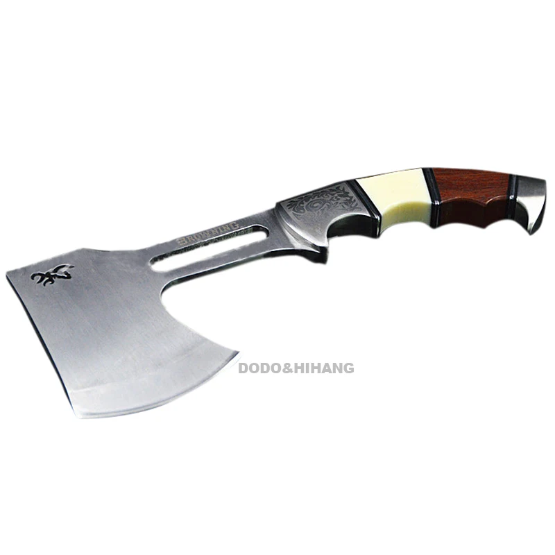 Axes for wood Tactical Tomahawk Axe Outdoor hatchet steel hacha tomahawk-axe  wood handle machetes tools DAA006 (1)
