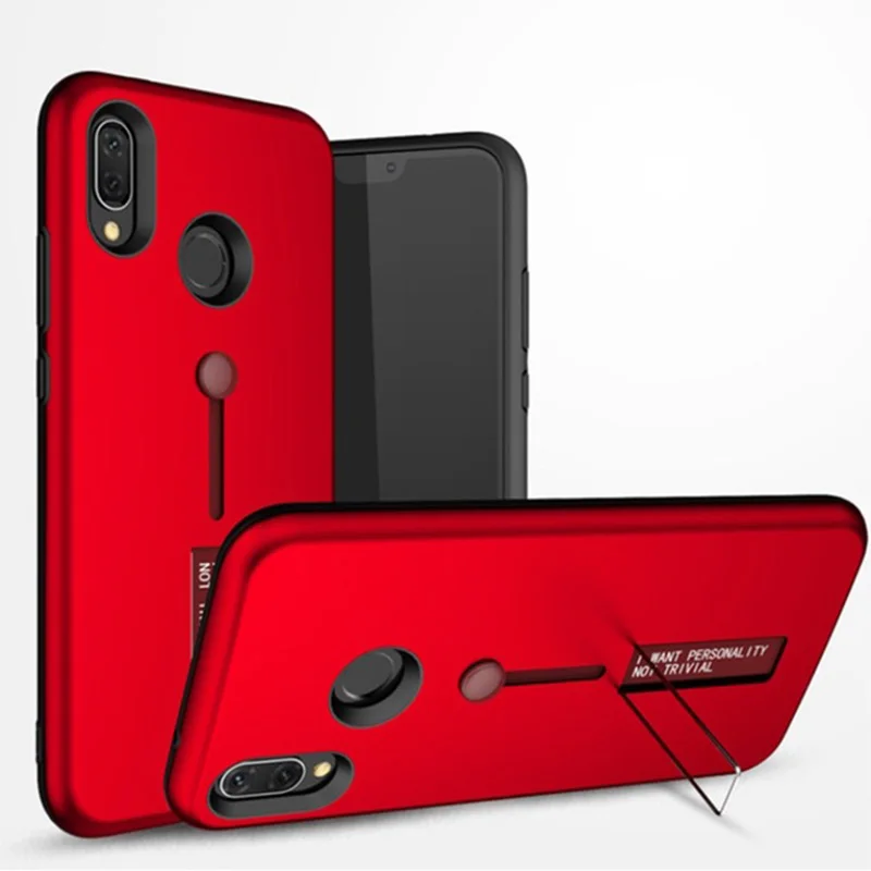 

Luxury Ring holder Silicone Cover case For Huawei P30 mate20 pro P20 P Smart nova4 3 honor8X 10 9i Hybrid Armor Case Y6 Y7 2018