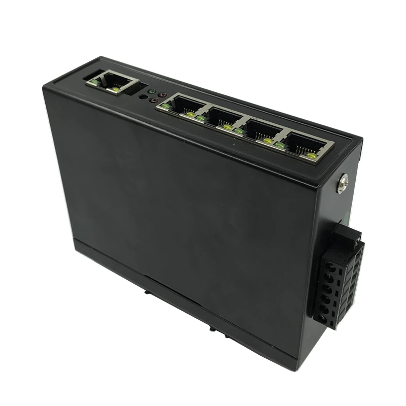 Промышленный сетевой коммутатор DIN Rail управляемый через 5 портов 1000 м Ethernet