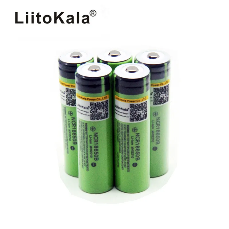 LiitoKala 18650 3400mAh аккумулятор 3,7 V литий-ионный аккумулятор без защиты PCB 18650B18650 3400