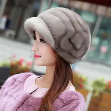 Женская меховая шапка, модная шапка для водной гривы, шапка для прогулок, спорта, охоты, пеших прогулок, круглая норковая шерсть, теплая и простая