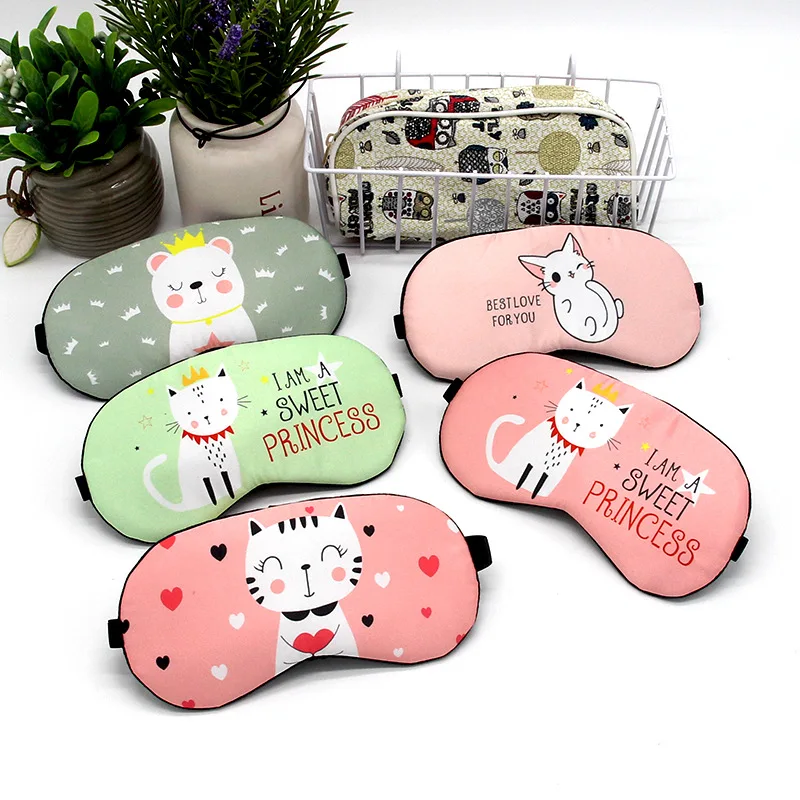 

Soft Cartoon Eye Masks Cat/Dog/Flamingo Eyepatch Creative Lovely Eye Cover Party Travel Relax Sleeping Aid Sleeping Mask