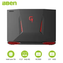 Bben G17 Win 10 Activated laptop Intel i7-7700HQ CPU 8GB/16GB RAM 1/2 TB HDD ROM wireless wifi russian-English language keyboard