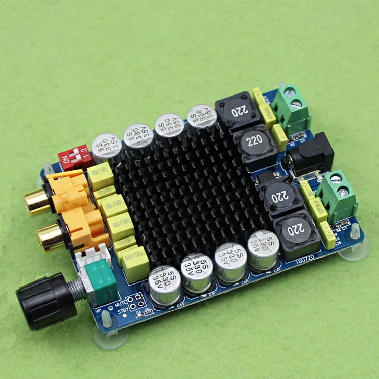 Power amplifier board 2X100W high power digital computer amplifier dual