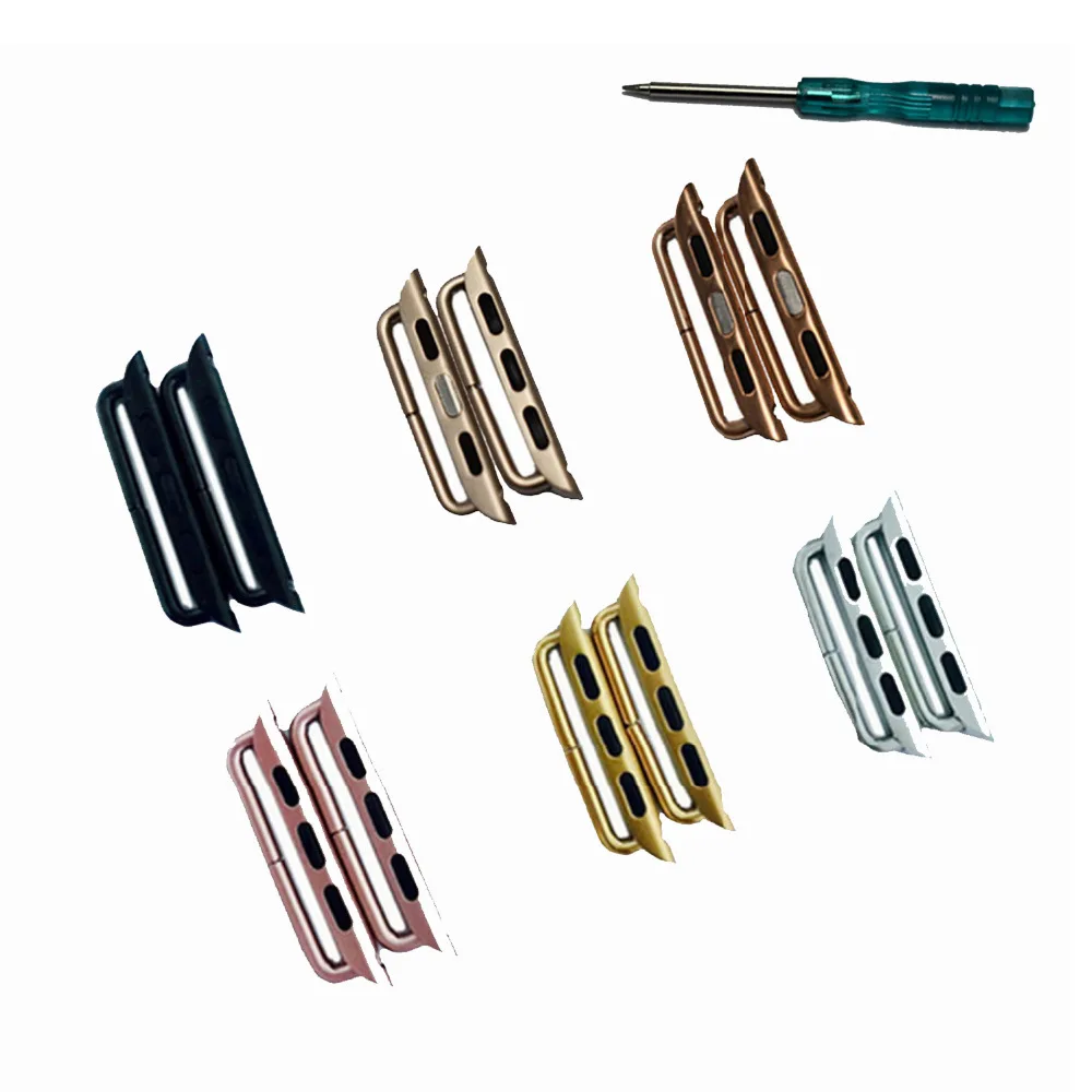 2pcs connector for apple band 42mm 38mm metal stainless steel adapter connector for iwatch 2pcs connector for apple band 42mm 38mm metal stainless steel adapter connector for iwatch