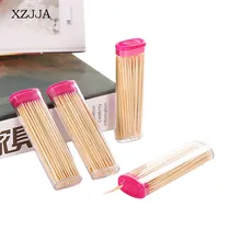 XZJJA 4 шт. нестандартная Зажигалка зубочистка коробка портативный экологически чистый двойной кусковой бамбуковая зубочистка одноразовые домашние ресторанные принадлежности