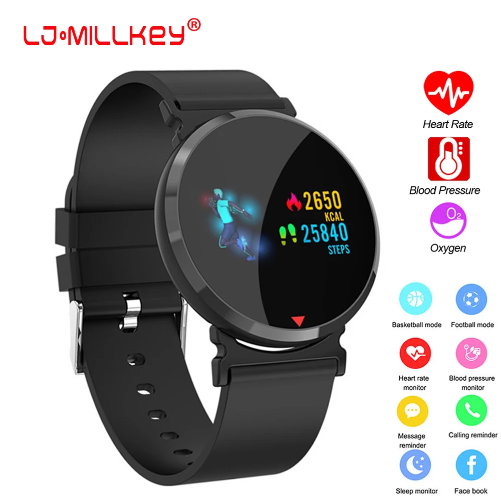 

Smart watch Waterproof Heart Rate Sleep Monitor Blood Pressure Women men Clock Smartwatch Wristband For Facebook Android IOS