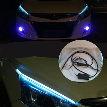 

2pcs Ultra Thin flexible DC12V LED light strip dynamic streamer car lamp for Ford Focus Fusion Escort Kuga Ecosport Fiesta