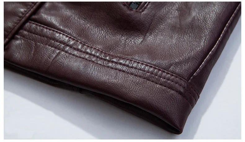 Woodvoice кожаная куртка Для мужчин 2019 новый бренд длинные теплые куртки-пальто высокое качество Бизнес Slim Fit мотоцикл Искусственная кожа