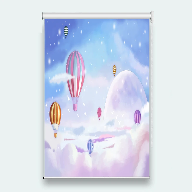 3D Photo Roller Curtains Living Room Wedding Bedroom balloon Blackout Blinds Customized | Дом и сад