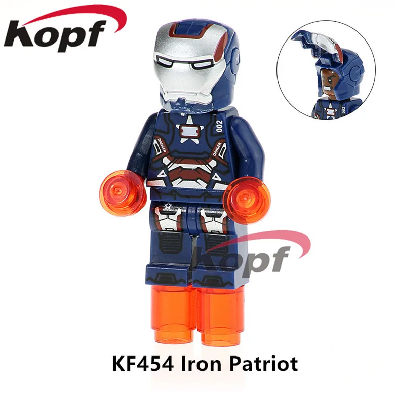 

20Pcs Building Blocks Super Heroes Ironman Action Captain America MK1 Spiderman Dolls Bricks Children Gift Toys KF454
