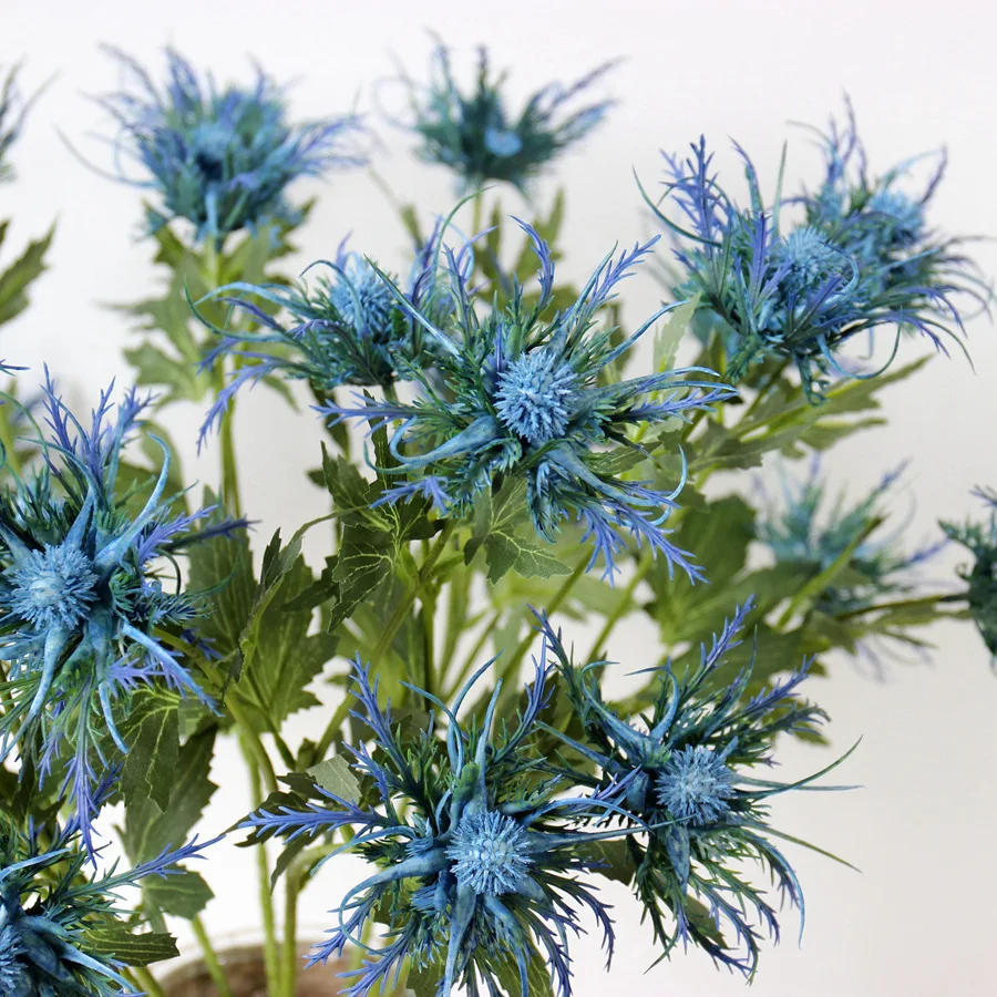 

Artificial Flower 3 Heads Glitch Plant Plastic Flower New Peculiar Flower for Home Wedding Party Office Garden Decoration
