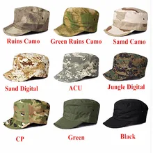 Вентиляторы армии Открытый Военная Униформа тактический бой солдат шляпа плоская крышка шапка Военная Униформа камуфляж Охота cap