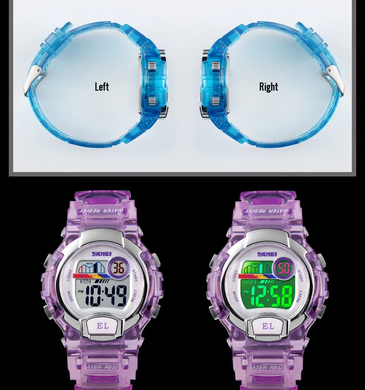 SKMEI детские часы модные спортивные часы для мальчиков и девочек студенческий будильник Дата часы водонепроницаемый светодиодный цифровые наручные часы Relojes