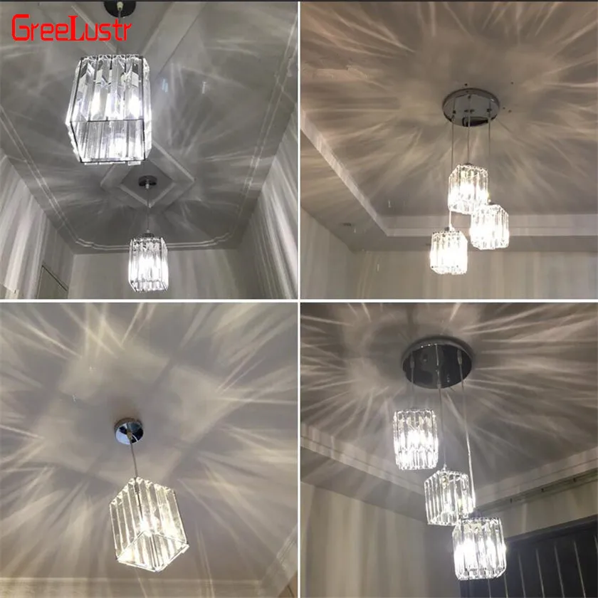 Modern led Pendant Lamps Crystal Luxury Pendant Light for Kitchen Foyer Hanging Light Lustre Lumina - 32822510948