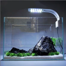 Супер тонкий светодиодный светильник для аквариума растение освещение для водных растений Водонепроницаемый погружной светильник с зажимом для аквариума