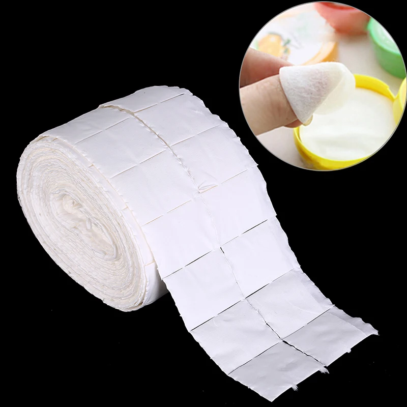 500 шт белые салфетки для ногтей, акриловый гель для удаления, полотенце, бумажные ватные диски, рулонные салонные инструменты для чистки ногтей