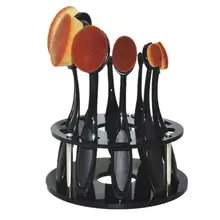 Graceful 10 Hole Oval Makeup Brushes Holder Drying Rack Organizer Cosmetic Shelf Tool porte-balais de maquillage SEPT19