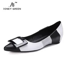 New Spring Summer 2017 Boat Shoes Women Candy Color Flats Pointed Toe Slip-on Flat Shoes Fashion Casual Cow Muscle Size Shoes