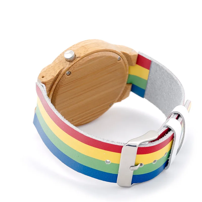 BOBO BIRD 12 Holes Design Mens Bamboo Wooden Quartz Wrist Watches with Colorful Band relogio masculino With Box Custom logo BOBO BIRD 12 Holes Design Mens Bamboo Wooden Quartz Wrist Watches with Colorful Band relogio masculino With Box Custom logo