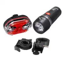 AIMIHUO Bike Bicycle Cycling Front 5 LED Head Light + 9 LED Back Rear Flashlight For camping riding