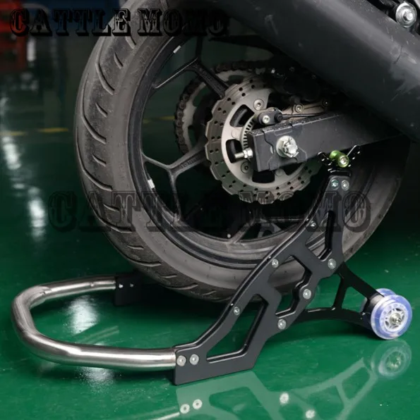Motorcycle Rear Swingarm Paddle Wheel Lift Stand For Kawasaki Z1000 Z750 Versys