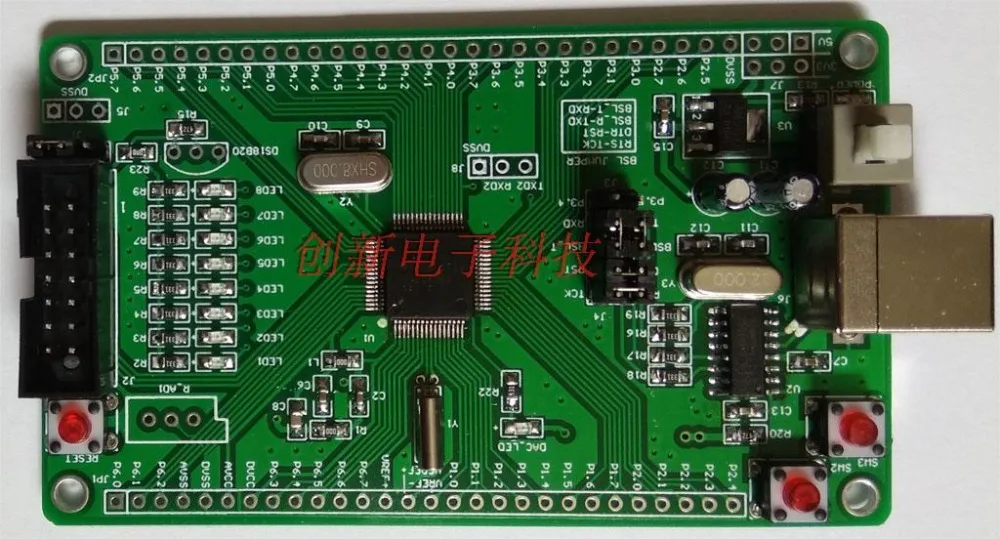 Минимальная системная плата MSP430F169 MSP430F156 макетная USB-интерфейс Программирование