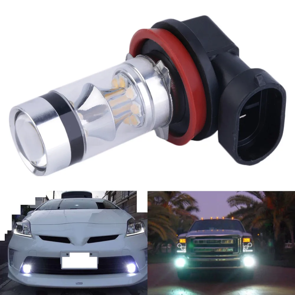 

hot Super Bright 100W 1000LM XBD H11 LED Fog Light Car Vehicle Head Light Car Side Wedge Tail Light Lamp Bulb