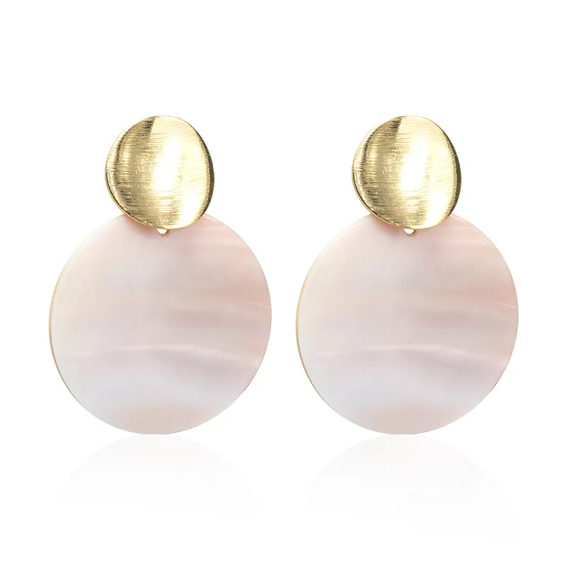 

Fashion Drop Earrings Alloy Exaggerated Temperament Shell Women Long Earrings Personality Wild Temperament Was Thin