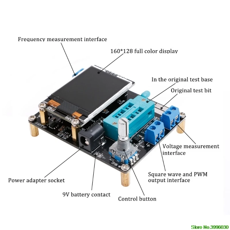 M328 DIY Транзистор тестер LCR диод емкость ESR метр pwm генератор сигналов