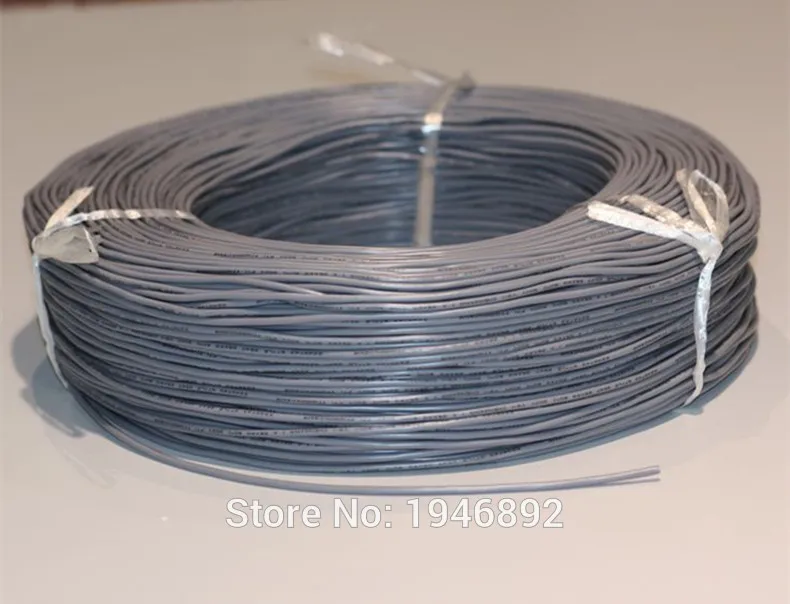 26AWG 2 ядра Multicores экранированная провода Луженая Медь контролируемых кабель для наушников UL2547 черный и серый цвет 1/5/20/50 метров