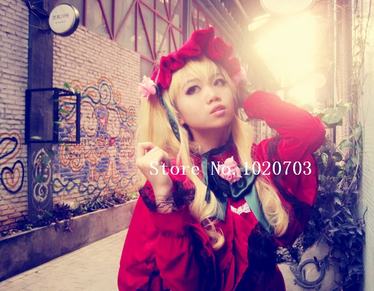 Rozen Maiden Shinku чистый Рубин Райнер платье Косплей Костюм |