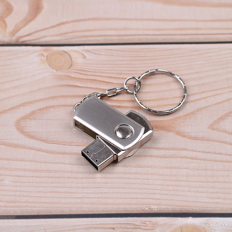 1 шт. 4 ГБ/8 ГБ Usb флеш накопитель карты памяти с брелком серебристого цвета