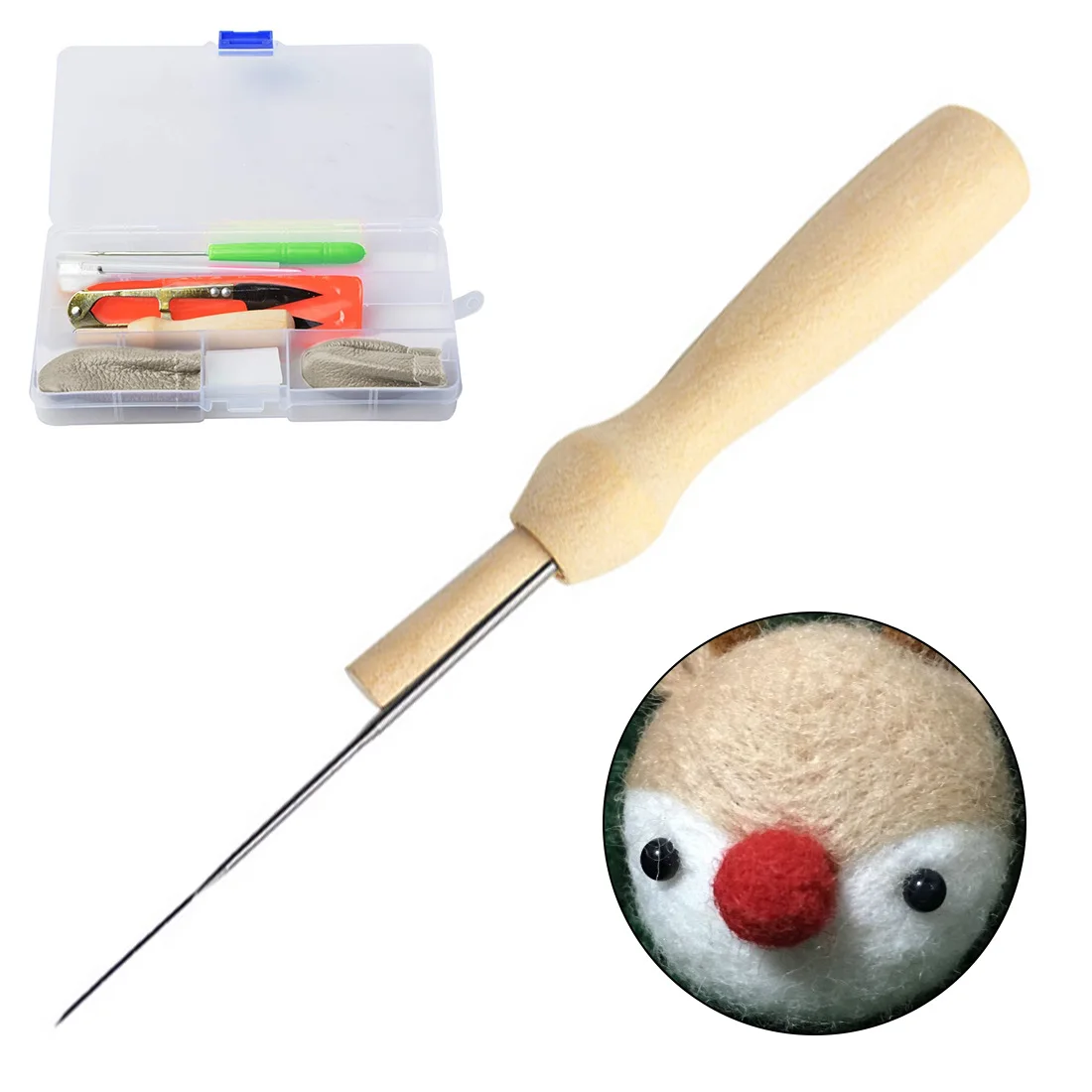 

Needle Felting kit 36/50 Colors Wool Fibre Roving High Wool Craft Material Wool Felt with Needles Tools DIY Art Handwork Craft
