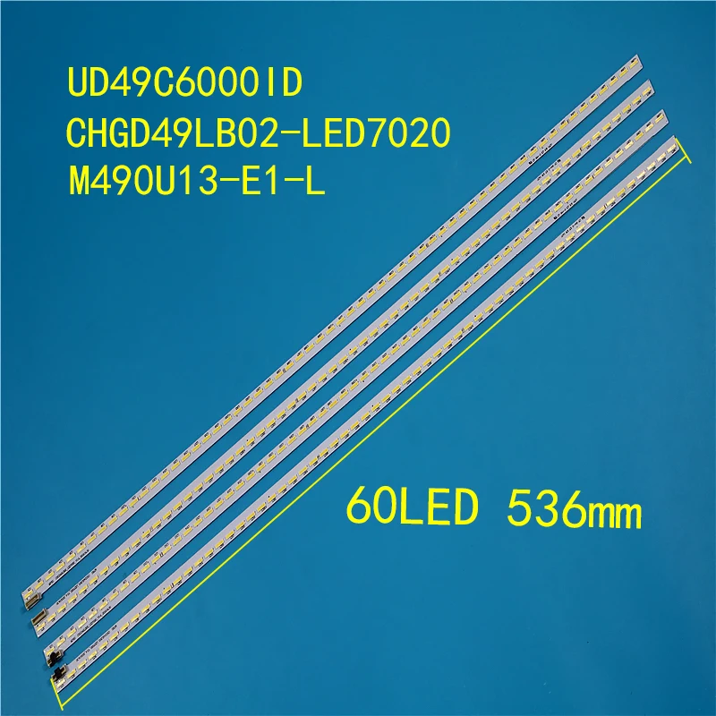 

100%new for changhong 49 "TV backlight bar is suitable for UD49C6000ID screen: m490u13-e1-l60 lamp 536MM long 9-pin socket