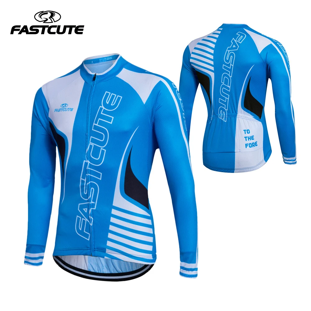 2016 autumn thin long breathable team katusha cycling jerseys three pockets racing cloth MTB